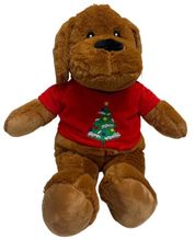 #X13- 15" CHRISTMAS PLUSH TOY DOG