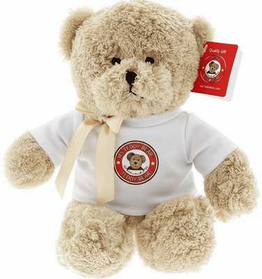 #TD12- 10" EMBROIDERY EYE BEAR WITH LOGO