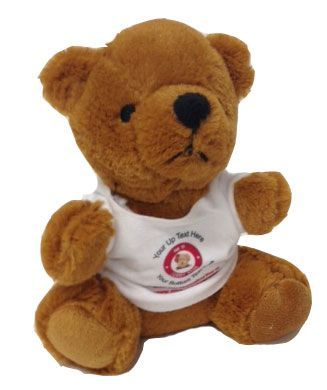#TB10C- 7" EMBROIDERY EYE BEAR WITH LOGO