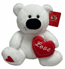 #V218- 10" VALENTINE TEDDY BEAR WITH HEART