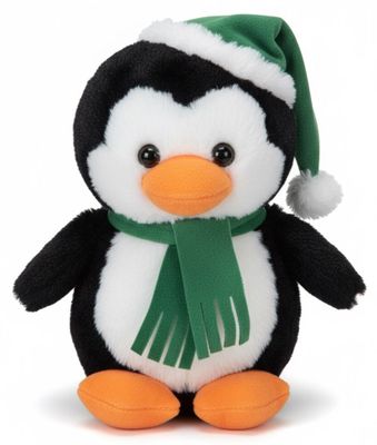 #X10- 10" CHRISTMAS PLUSH PENGUIN ANIMAL