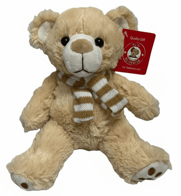 8" TAN TEDDY BEAR WITH SCARF (#A5)