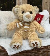 8" TAN TEDDY BEAR WITH SCARF (#A5)