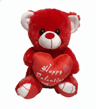 #V310- 7" RED BEAR WITH "HAPPY VALENTINE"  HEART