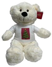#X3- 16" CREAM CHRISTMAS BEAR 