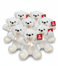 #FS12A- 18 PCS OF 9" CREAM TEDDY BEARS IN FREE SHIPPING BOX - $5.56/PC