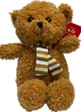 #C50- 12" BROWN SCARF BEAR