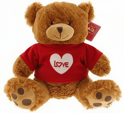 10" VALENTINE BROWN BEAR (#V210)