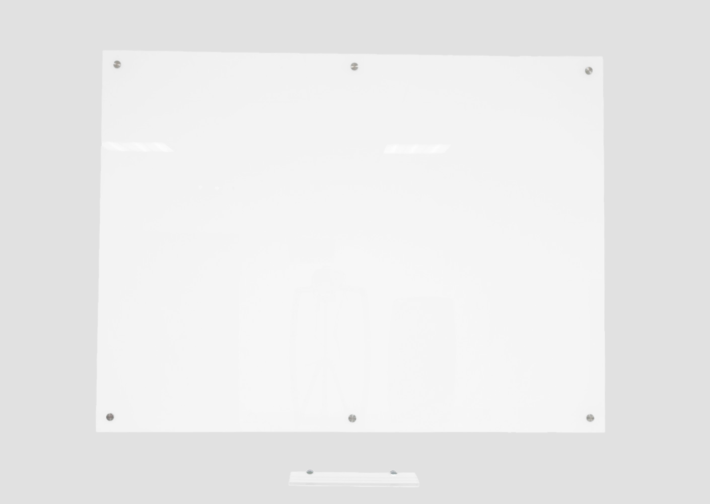 Pegasus Low Iron Glass Whiteboard 72" x 48" 1/4" Tempered Low Iron Glass Dry