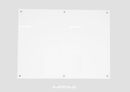 Pegasus Magnetic Low Iron Glass Whiteboard 96" x 48" | 1/4" Tempered Magnetic Low Iron Glass Dry Erase Whiteboard