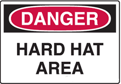 Danger - Hard Hat Area