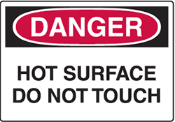 Danger - Hot Surface Do Not Touch