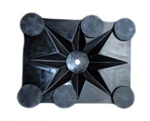 Magnetic Industrial Base 6 with Rubber Mounts   