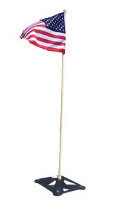 Magnetic Industrial Base 6 with Rubber Mounts and Pole
