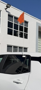 Window Mount 3' Whip Pole with Safety Orange Flag