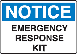 Notice - Emergency Response Kit