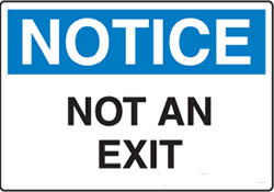 Notice - Not An Exit