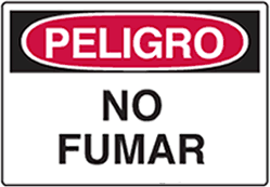 Peligro - No Fumar