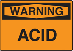 Warning - Acid