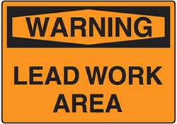 Warning - Lead Work Area