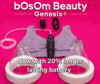 New Bosom Beauty Genesis+ Rechargeable System with Luxury Deep Cushioned Cups 