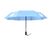 21" Custom Umbrella w Solid-Color Logo: 3-Fold, Fully-Automatic, Windproof