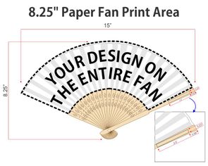 Personalized Double-Sided Printing Paper Fan (Full Color)