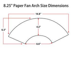 Personalized Double-Sided Printing Paper Fan (Full Color)