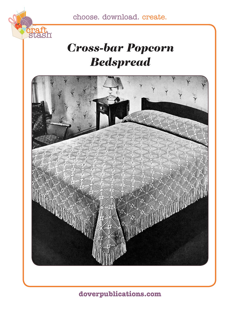 Crossbar Popcorn Bedspread (digital pattern)