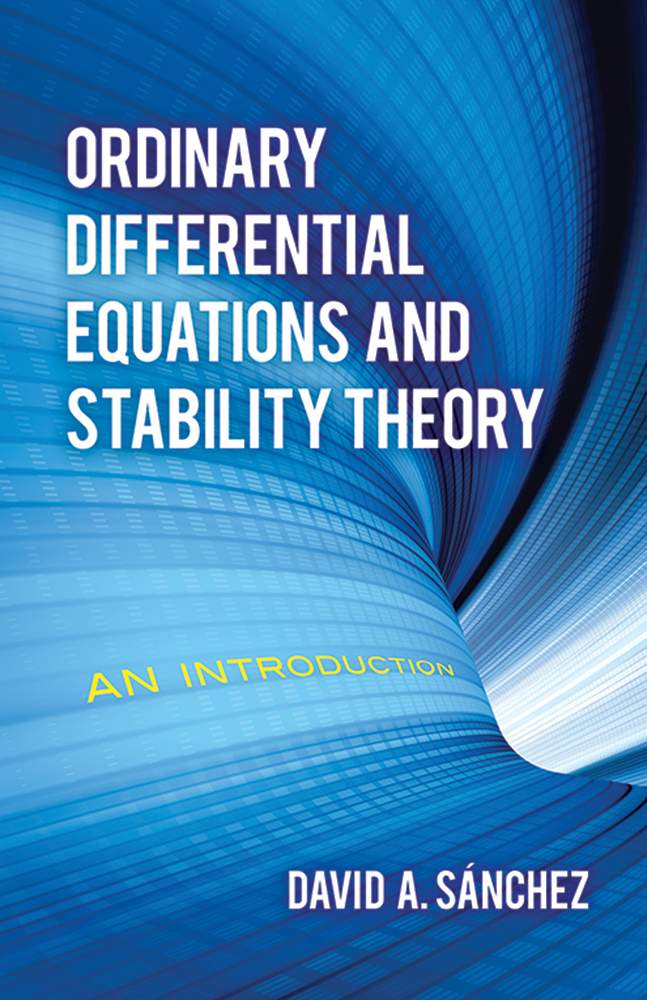 Ordinary Differential Equations and Stability Theory An Introduction