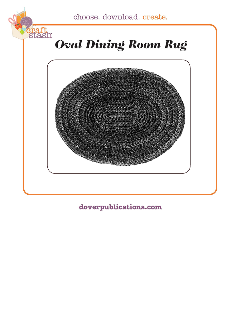 Oval Dining Room Rug (digital pattern)