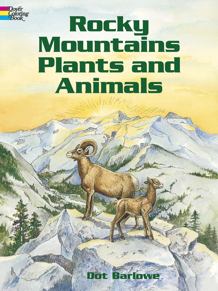 Rocky Mountains Plants and Animals Coloring Book