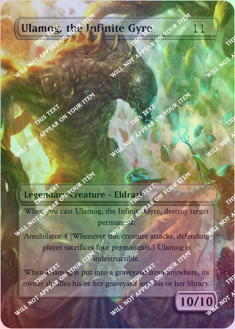 Ulamog The Infinite Gyre Full Art