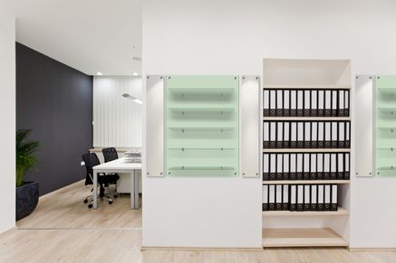 Commercial Office Custom Shelf Gallery