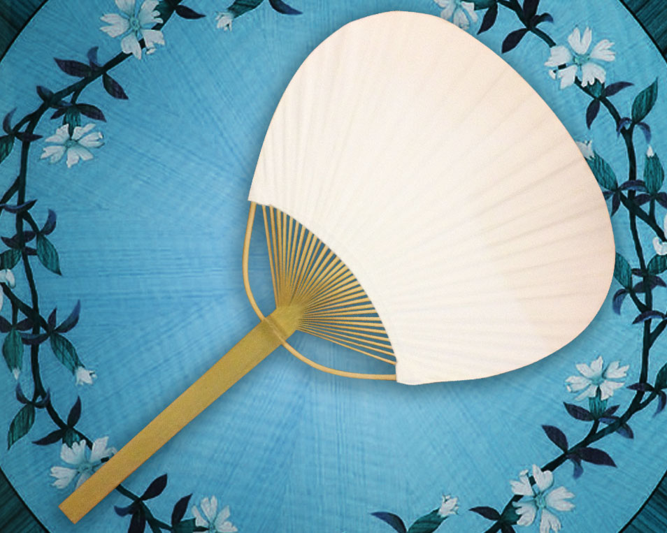 Blank Paper Paddle Fans
