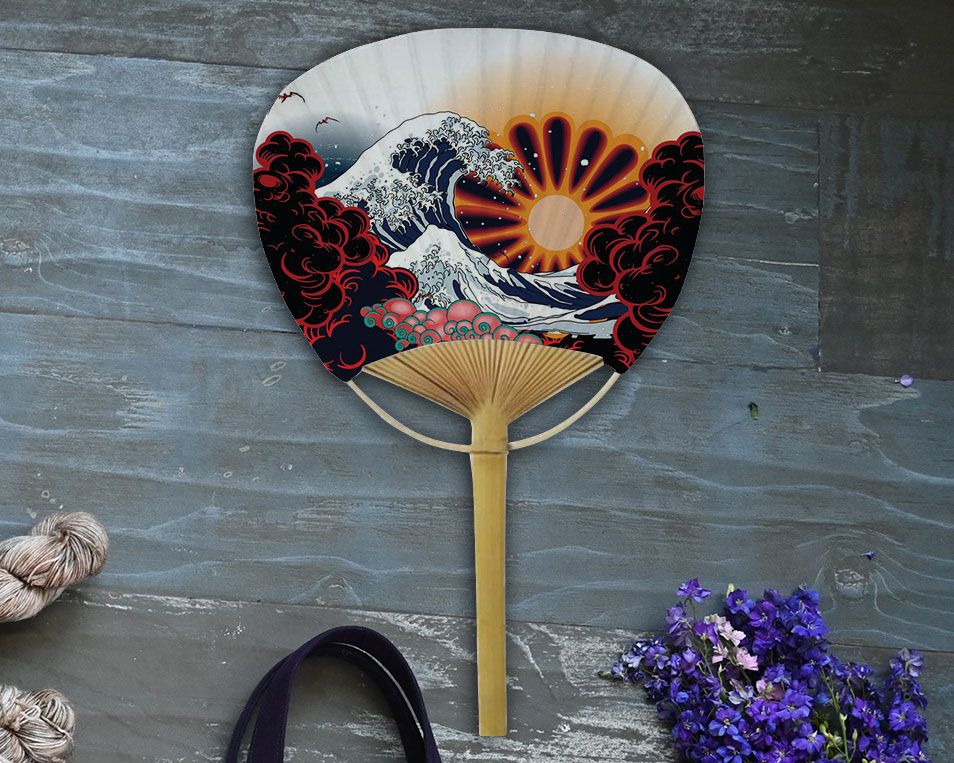 Personalized Paddle Fans, Paper Paddle Fans (Full Color)