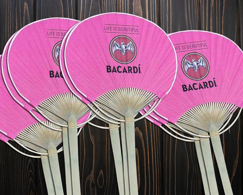 Personalized Paddle Fans, Paper Paddle Fans (Full Color)