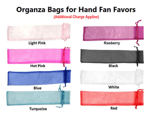 Personalized Cherry Blossom Silk Fans w Side Print
