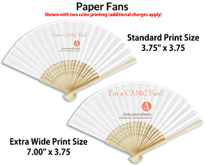 Custom Printed Paper Fans