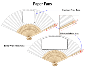 Custom Printed Paper Fans