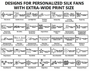 Custom Printed Paper Fans