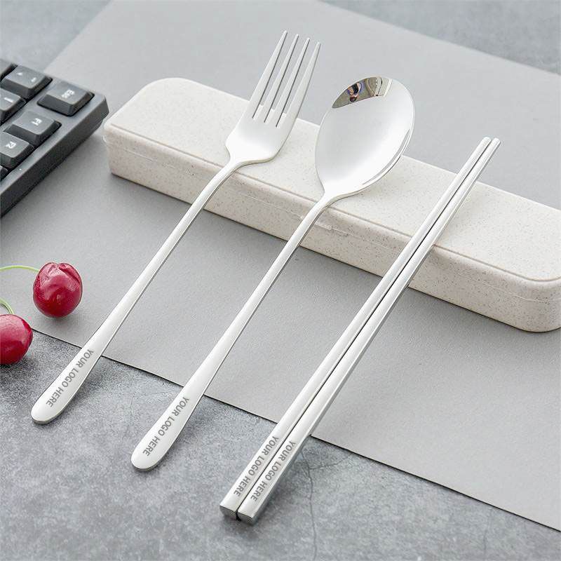 Custom Engraved 3Piece Cutlery Set with Case