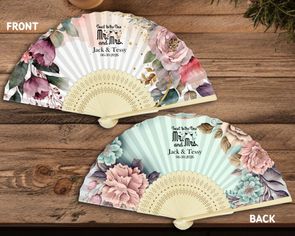 Personalized Double-Sided Printing Paper Fan (Full Color)