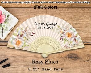 Personalized Wedding Silk Fans