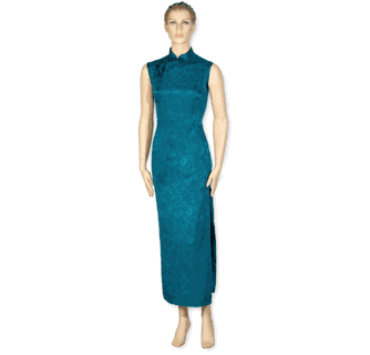 Silk Peony Chinese Dresses - Qipao