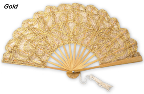 Small Battenberg Lace Fans - Special Sale of the Month