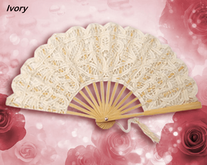 Small Battenberg Lace Fans - Special Sale of the Month