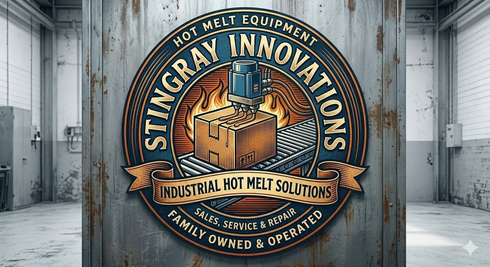 Stingray Innovations industrial hot melt equipment badge