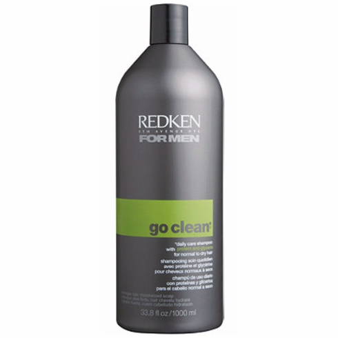 Redken For Men Go Clean Daily Care Shampoo 33.8 oz / 1 liter