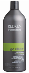 Redken For Men Go Clean Daily Care Shampoo 33.8 oz / 1 liter